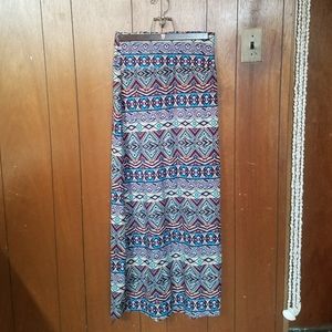 NWT Printed Suede Maxi Skirt Rue21